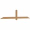 Ekena Millwork Eugene Smooth Timber Gable Bracket, Western Red Cedar, 84"W x 17"H x 1 1/2"D x 3 1/2"F, 5/12 Pitch GBW084X17X0204EUG00SWR - alternate 4